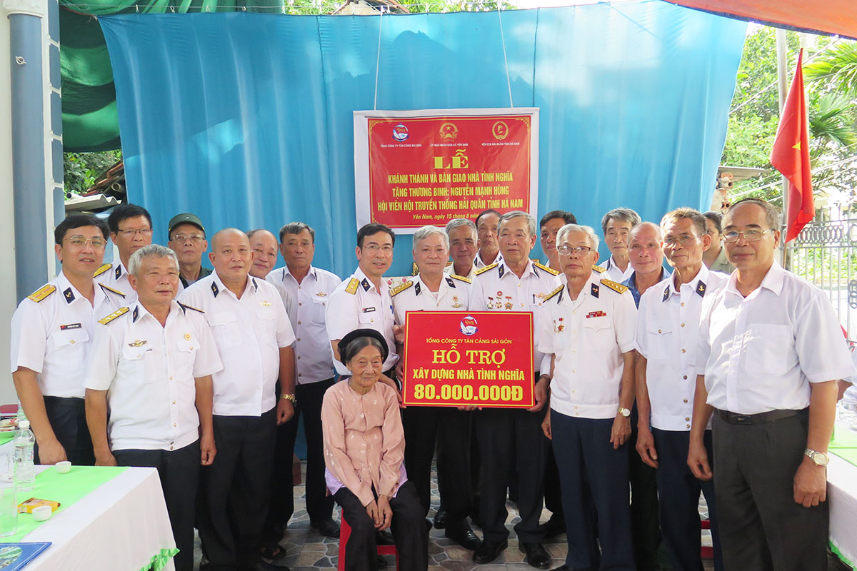 Tổng Công ty Tân Cảng Sài Gòn phối hợp khánh thành, bàn giao nhà tình nghĩa tặng đối tượng chính sách ở xã Yên Nam