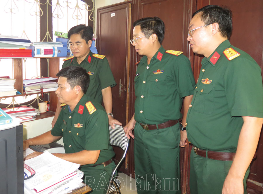 Đảng bộ Quân sự huyện Thanh Liêm tập trung lãnh đạo diễn tập khu vực phòng thủ huyện năm 2023