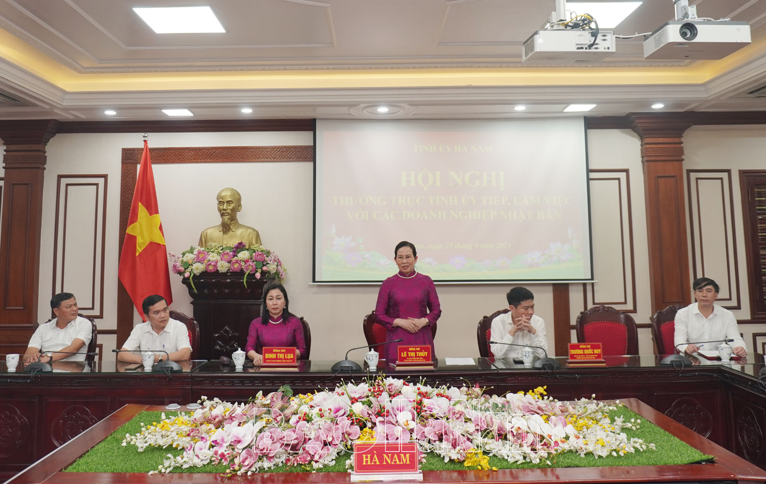 Thường trực Tỉnh uỷ làm việc với các doanh nghiệp Nhật Bản đầu tư vào Hà Nam