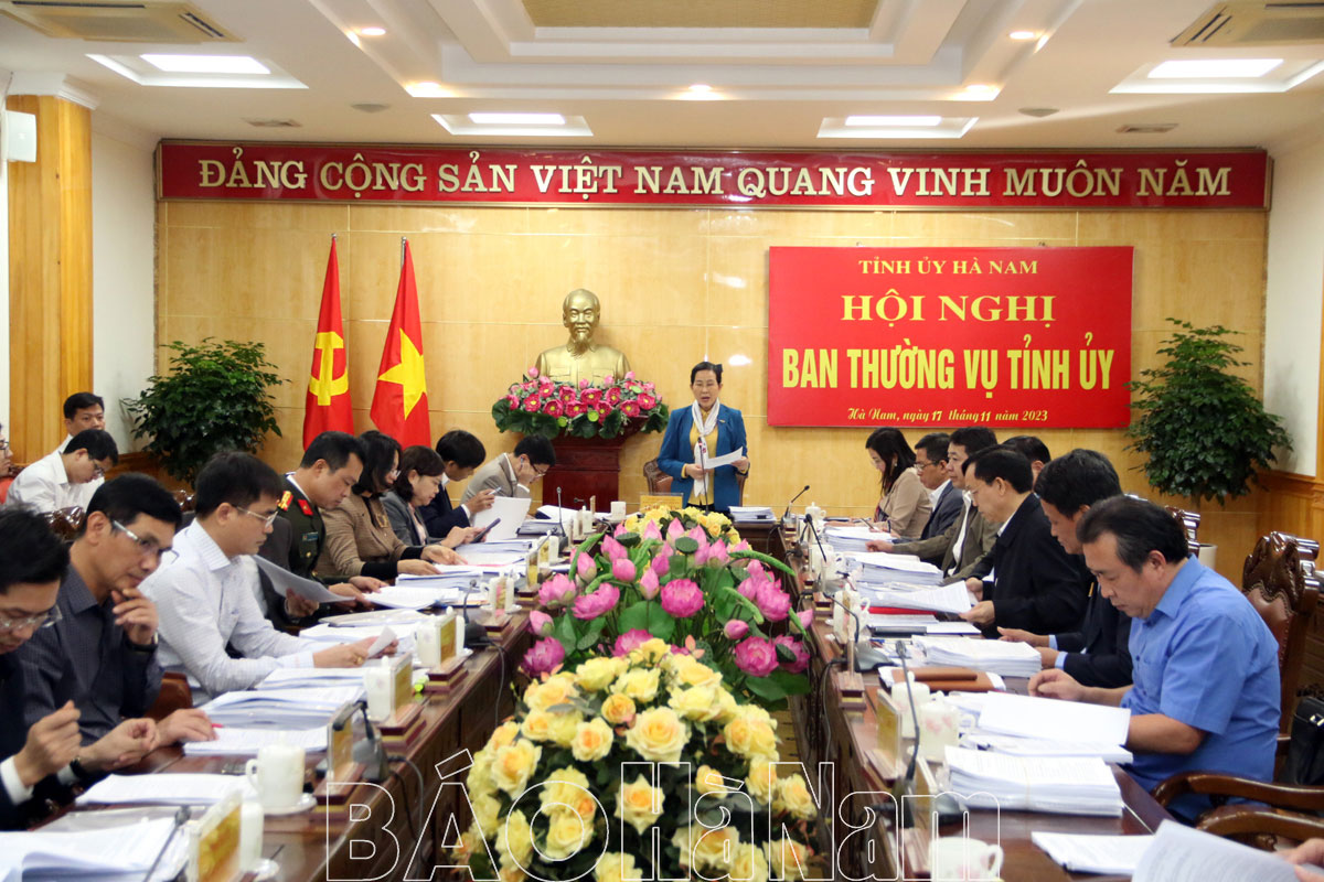 Ban Thường vụ Tỉnh ủy thảo luận, cho ý kiến các nội dung kinh tế - xã hội và nội dung trình Kỳ họp HĐND tỉnh