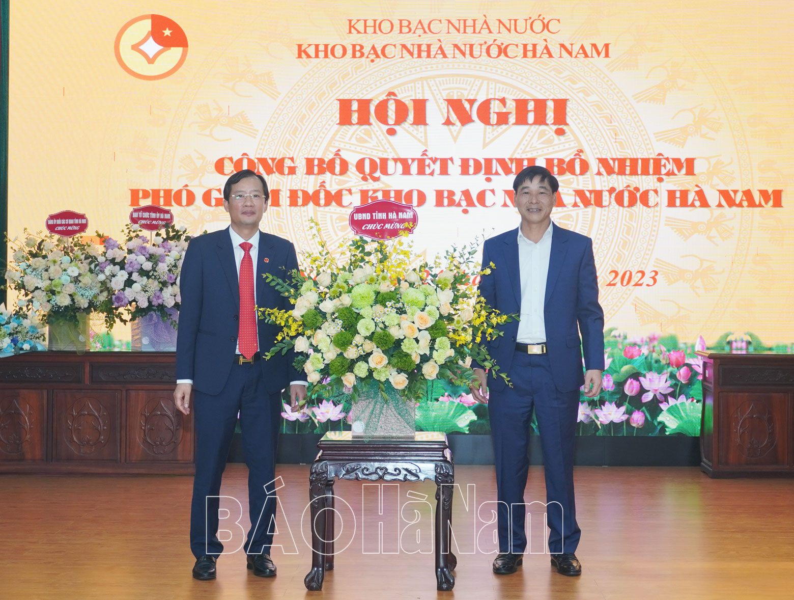 Công bố Quyết định bổ nhiệm Phó Giám đốc Kho bạc Hà Nam