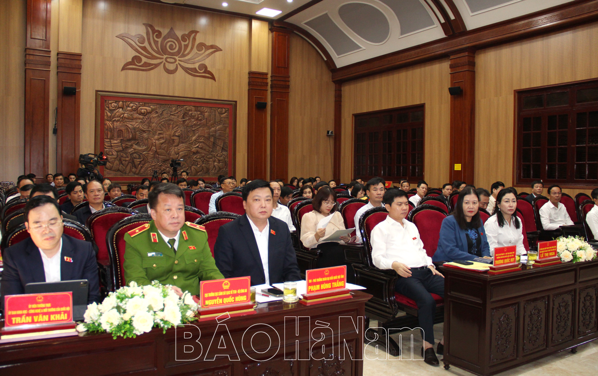 Đoàn đại biểu Quốc hội tỉnh tiếp xúc cử tri sau Kỳ họp thứ sáu Quốc hội khóa XV