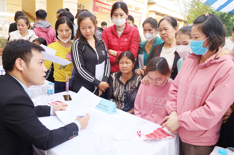 Gần 600 học sinh, người lao động ở Bình Lục được tư vấn, giới thiệu việc làm