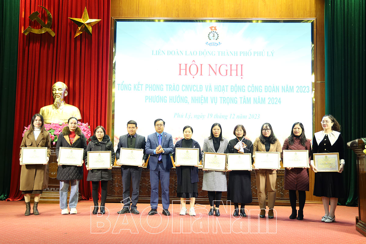 LĐLĐ thành phố Phủ Lý đề ra 10 nhiệm vụ trọng tâm năm 2024
