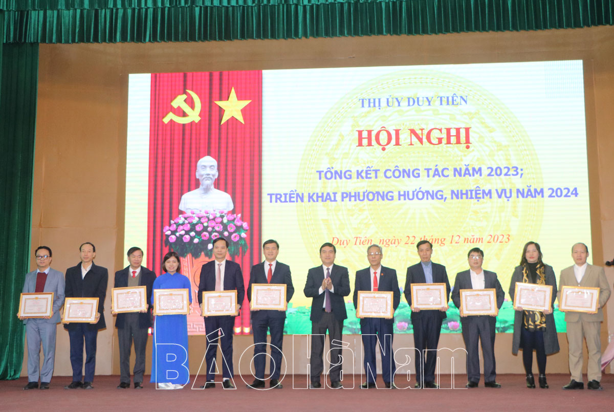 Thị ủy Duy Tiên triển khai nhiệm vụ công tác năm 2024