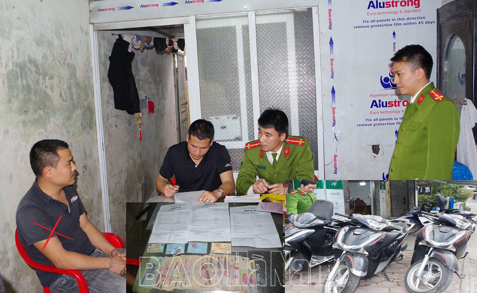 Bắt một đối tượng ở phường Trần Hưng Đạo (Phủ Lý) vì cho vay lãi nặng