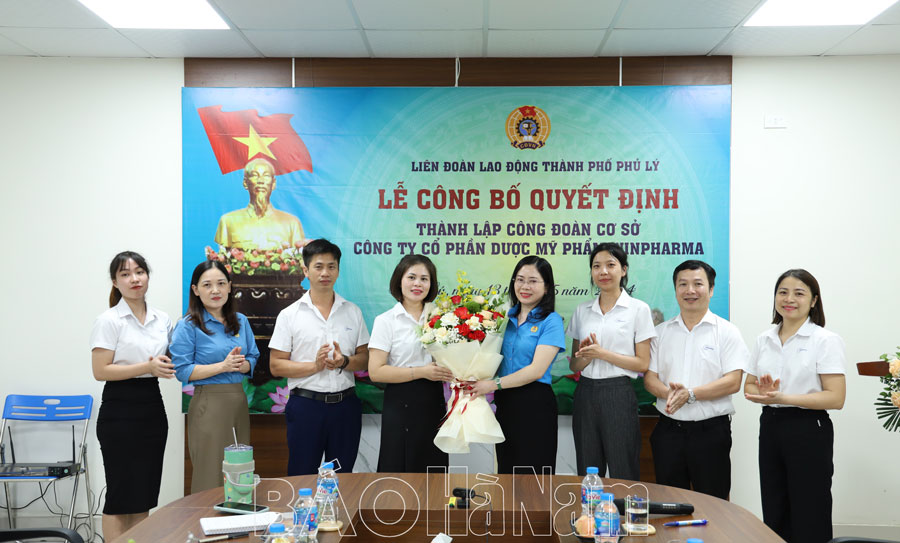 Thành lập Công đoàn cơ sở Công ty TNHH Dược mỹ phẩm Winpharma