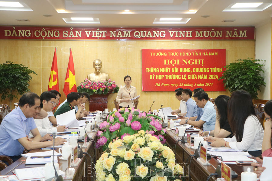 Thường trực HĐND tỉnh thống nhất nội dung, chương trình kỳ họp thường lệ giữa năm và tổ chức phiên họp thường kỳ tháng 5/2024