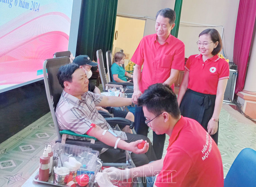 Lý Nhân tổ chức Ngày hội hiến máu tình nguyện đợt 2 năm 2024