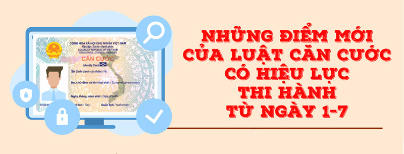 Những điểm mới của Luật Căn cước có hiệu lực thi hành từ ngày 1/7