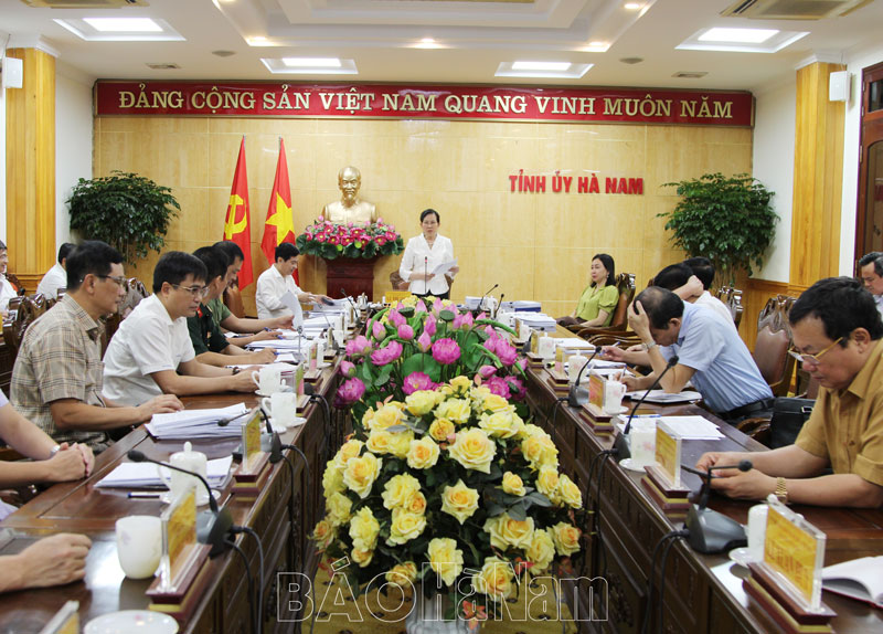 Thường trực Tỉnh ủy cho ý kiến các nội dung dự kiến trình Kỳ họp thứ 18, HĐND tỉnh