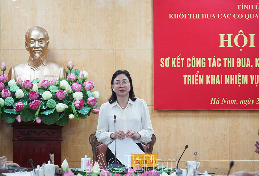 Khối Thi đua các Ban xây dựng Đảng và cơ quan trực thuộc Tỉnh ủy triển khai nhiệm vụ 6 tháng cuối năm 2024