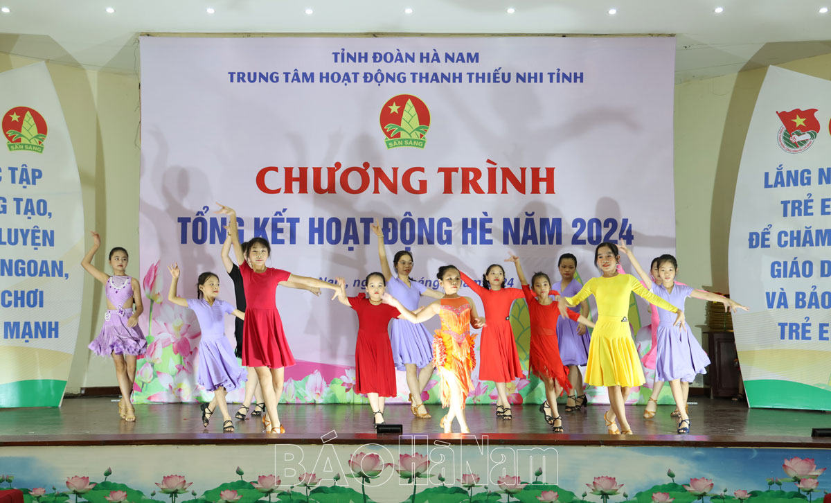Trung tâm hoạt động Thanh thiếu nhi tỉnh tổng kết hoạt động hè năm 2024