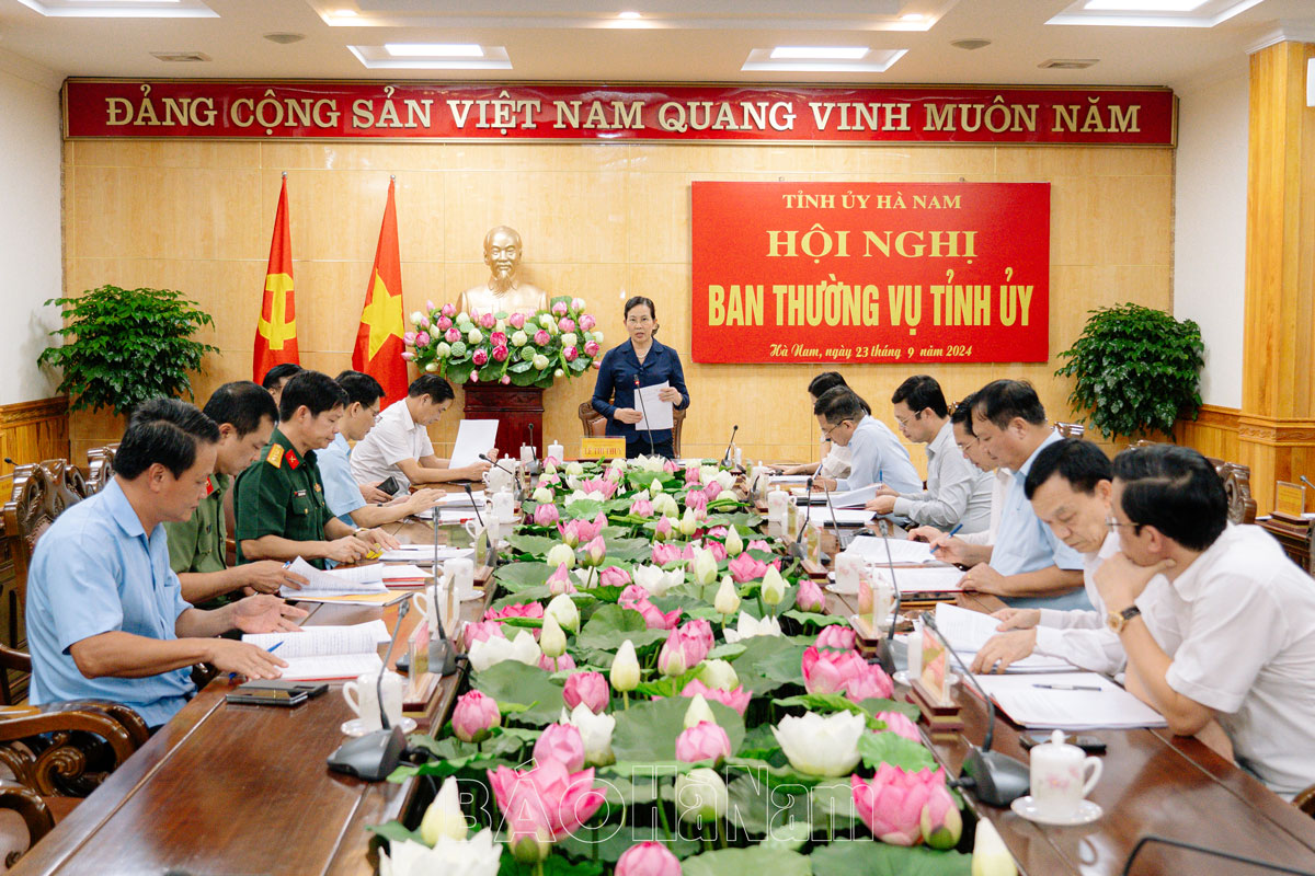 Ban Thường vụ Tỉnh ủy cho ý kiến, chủ trương các nội dung thuộc thẩm quyền