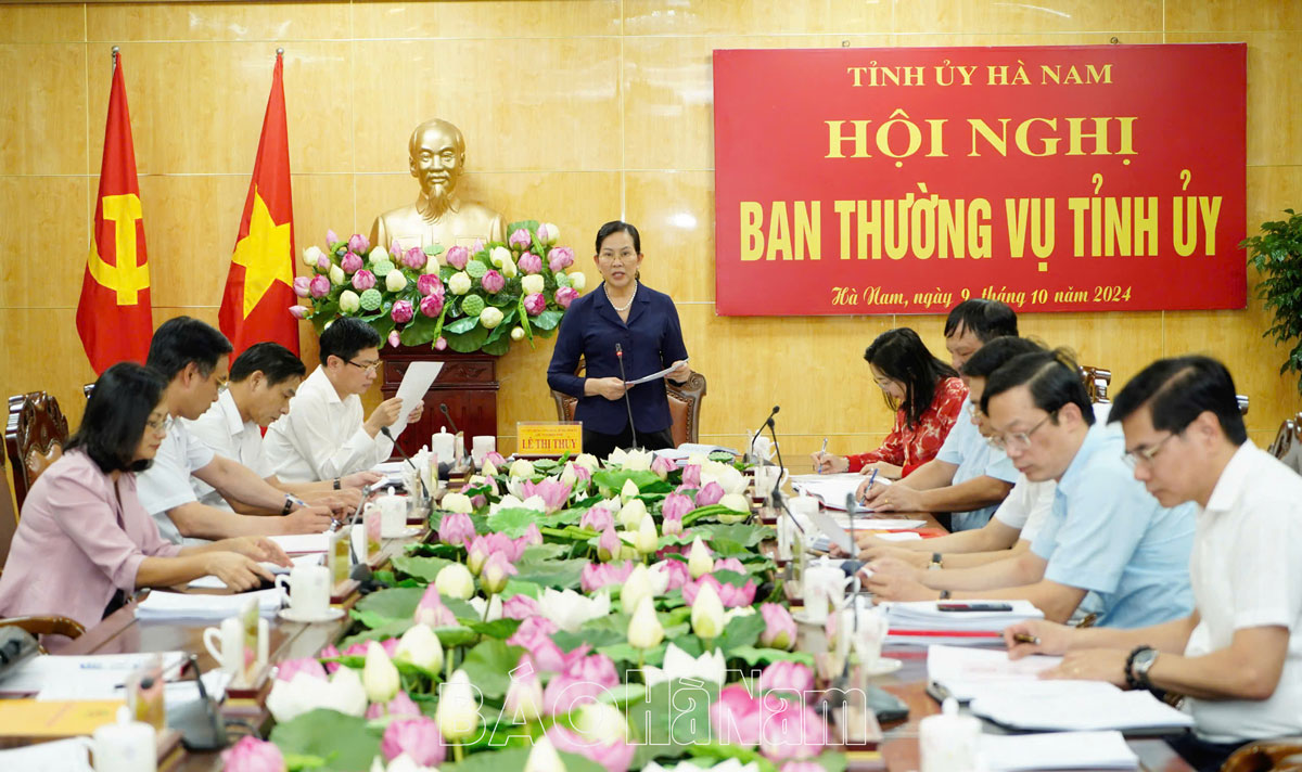 Ban Thường vụ Tỉnh uỷ cho ý kiến, chủ trương các nội dung thuộc thẩm quyền