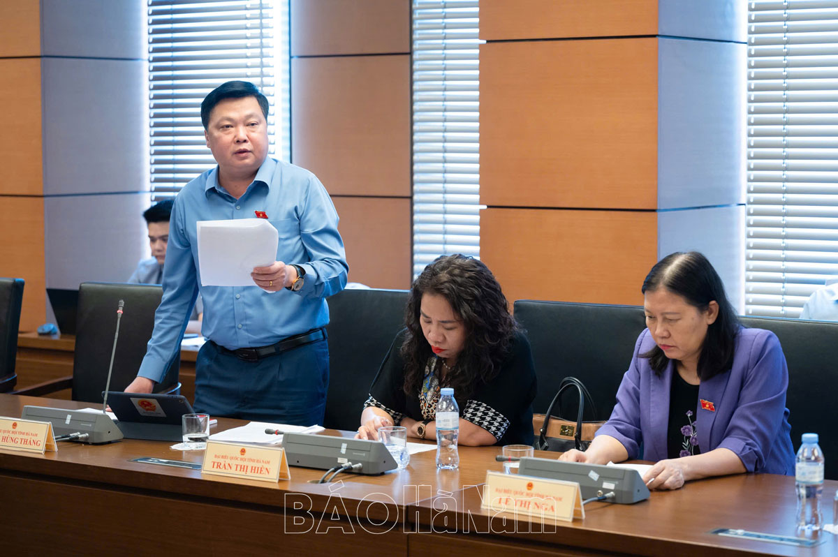 Kỳ họp thứ 8, Quốc hội khóa XV: Đoàn ĐBQH tỉnh thảo luận tại tổ về các dự án luật