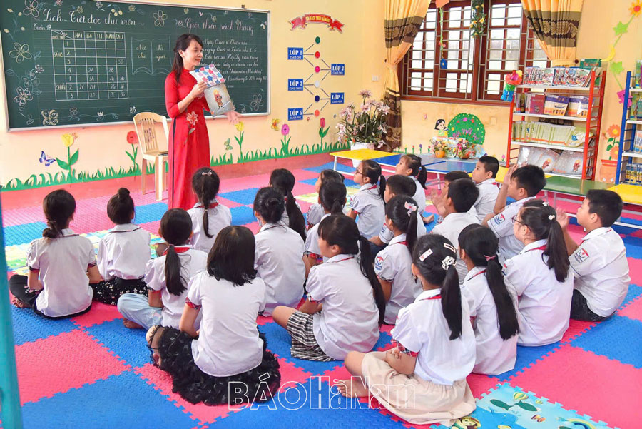 Trường Tiểu học xã Hợp Lý học và làm theo Bác