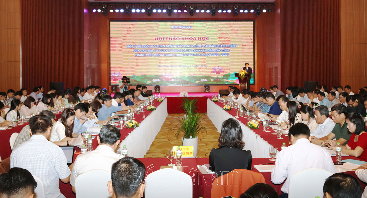 Hội thảo khoa học góp ý sửa đổi, bổ sung đề án xác định Chỉ số CCHC giai đoạn 2022 - 2030