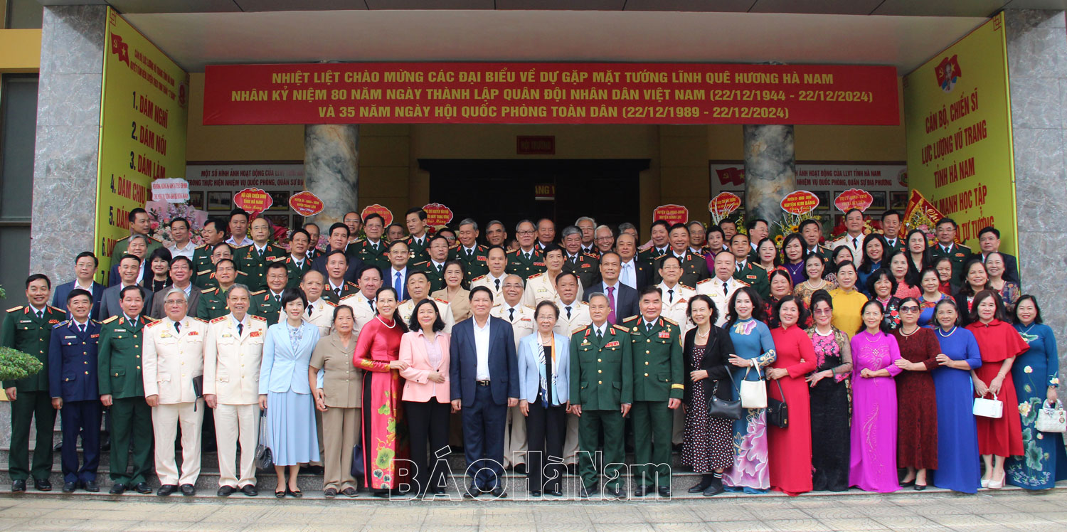 Gặp mặt tướng lĩnh quê hương Hà Nam