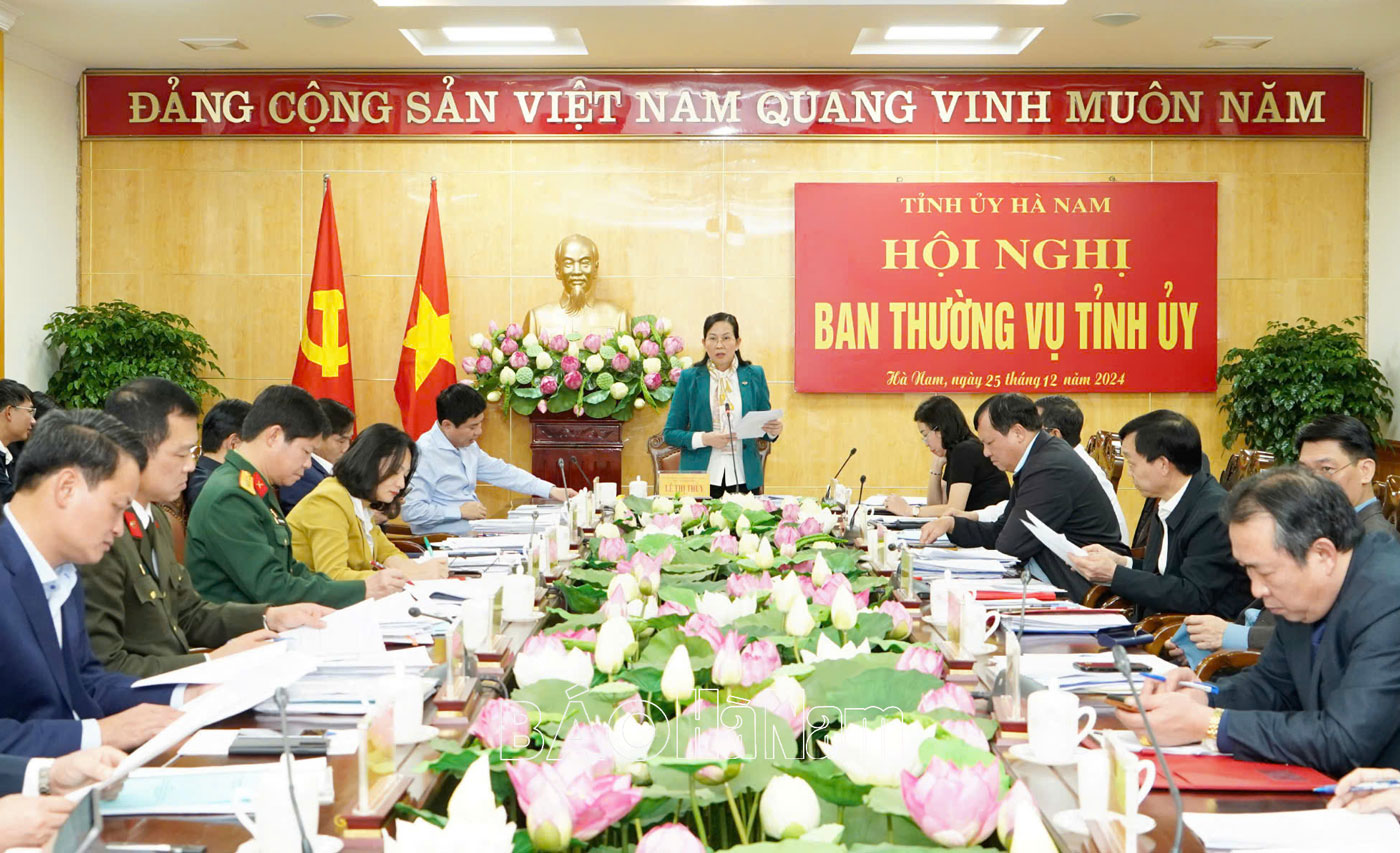 BTV Tỉnh ủy cho ý kiến, chủ trương các nội dung theo thẩm quyền