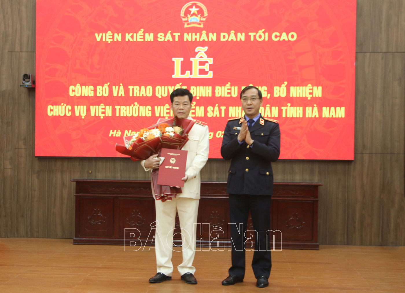 Công bố, trao quyết định điều động, bổ nhiệm Viện trưởng Viện Kiểm sát nhân dân tỉnh