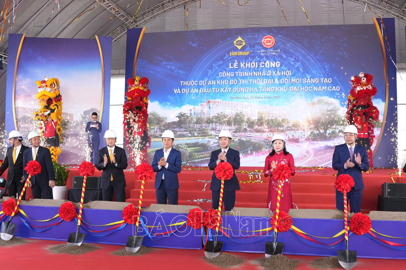 Khởi công công trình Nhà ở xã hội và Dự án đầu tư xây dựng, hoàn thiện hạ tầng Khu đại học Nam Cao