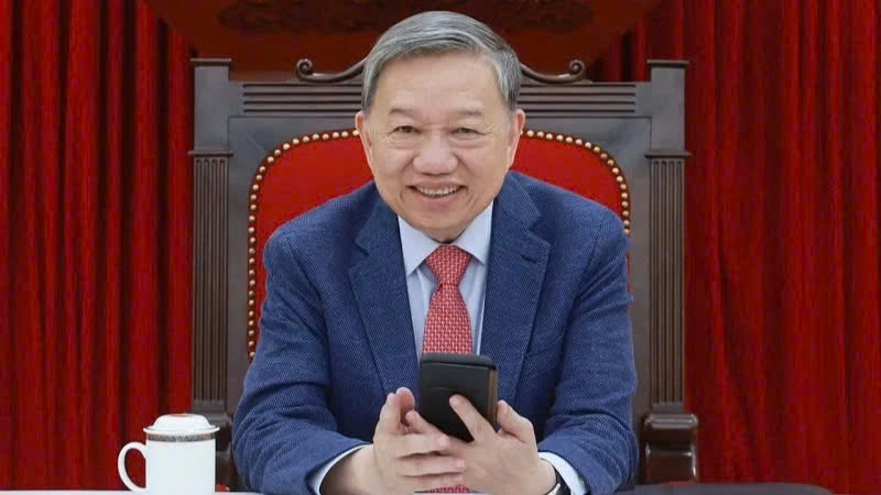 Tổng Bí thư Tô Lâm điện đàm với Tổng thống Hoa Kỳ Donald J.Trump