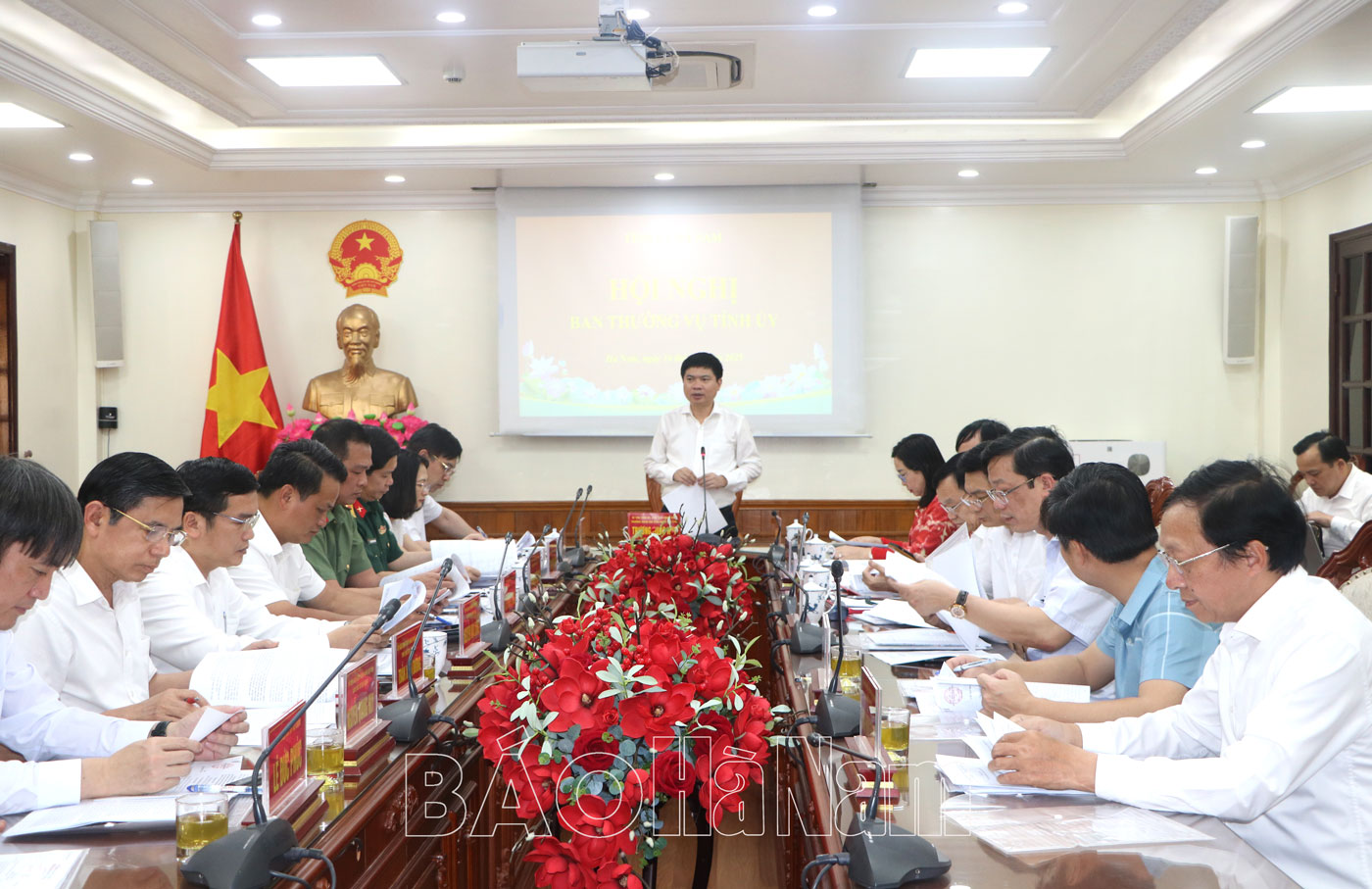 Ban Thường vụ Tỉnh ủy cho ý kiến, chủ trương các nội dung theo thẩm quyền