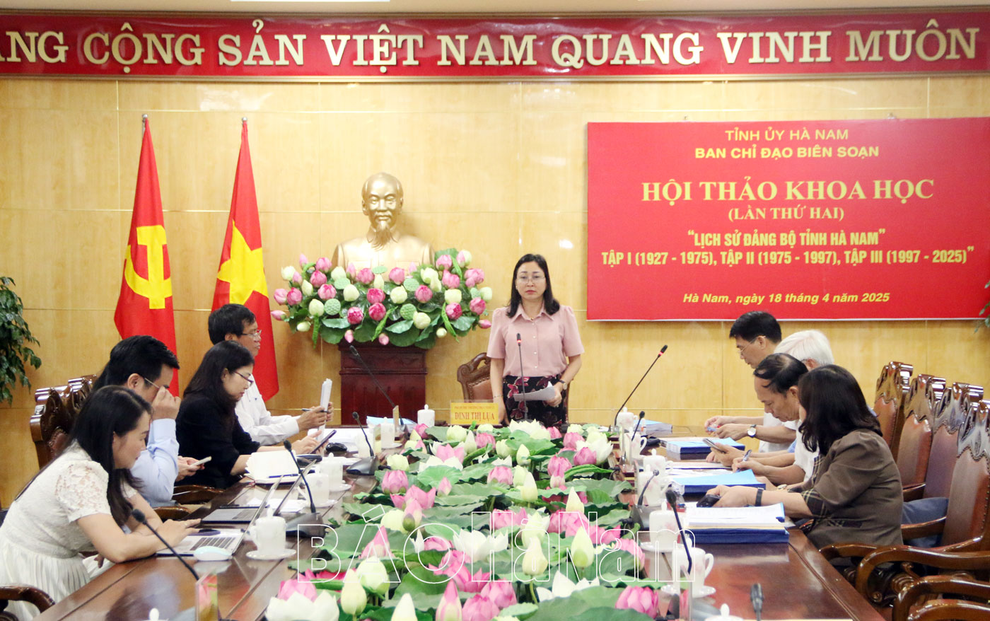 Hội thảo khoa học (lần 2) "Lịch sử Đảng bộ tỉnh Hà Nam’’ tập I, II, III