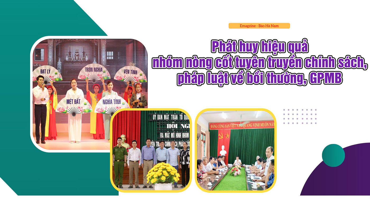 Phát huy hiệu quả nhóm nòng cốt tuyên truyền chính sách, pháp luật về bồi thường, GPMB