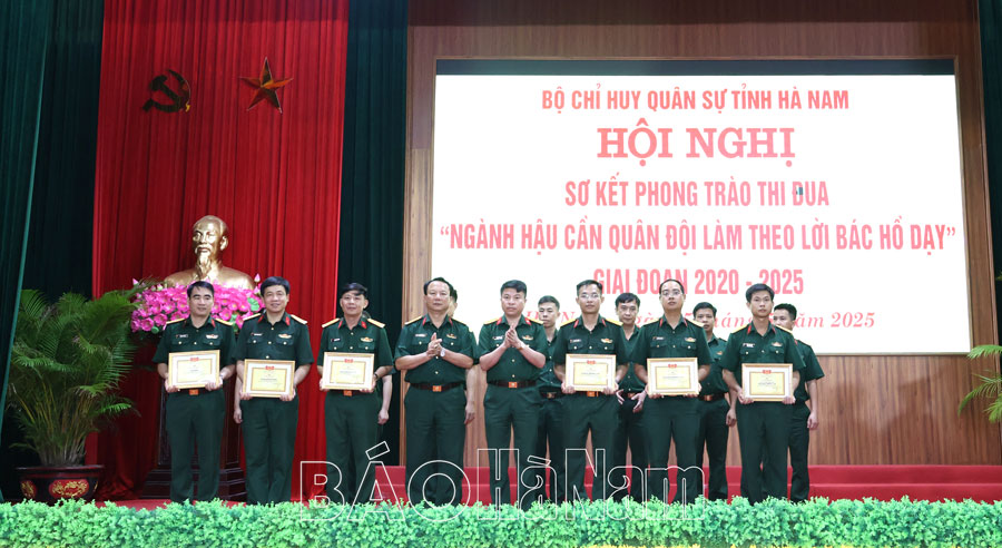 Bộ CHQS tỉnh sơ kết phong trào thi đua ngành Hậu cần làm theo lời Bác Hồ dạy