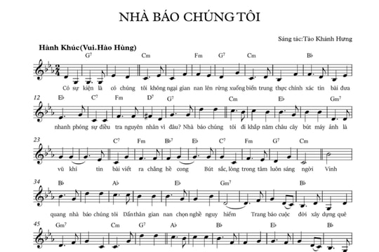 “Nhà báo chúng tôi” – Bản tuyên ngôn âm nhạc tự hào về người làm báo cách mạng Việt Nam