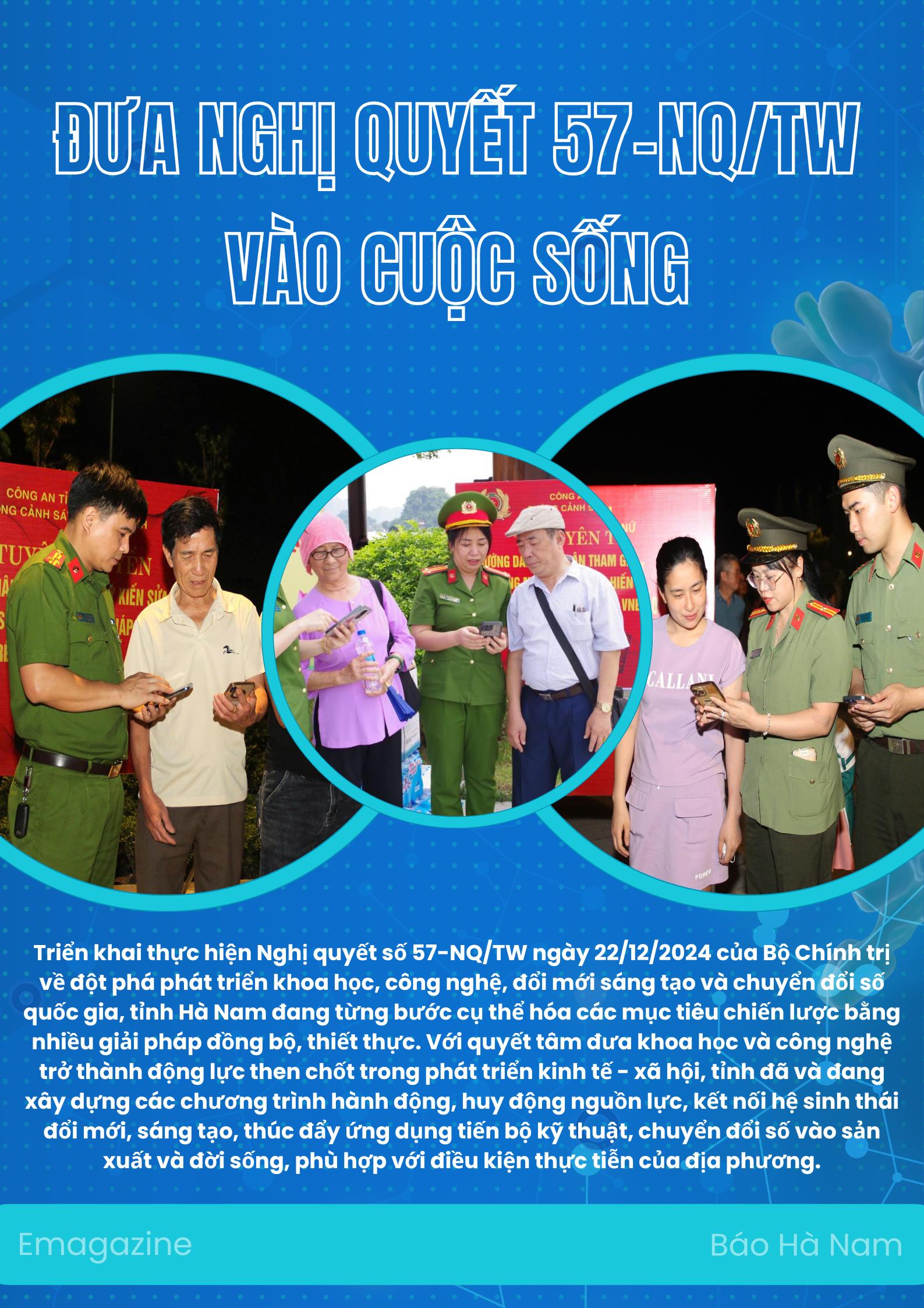 Đưa Nghị quyết 57-NQ/TW vào cuộc sống