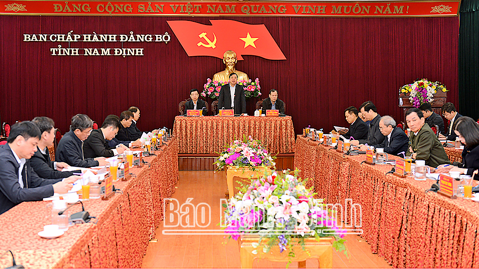 Ban Thường vụ Tỉnh ủy triển khai nhiệm vụ công tác trọng tâm những tháng đầu năm 2023