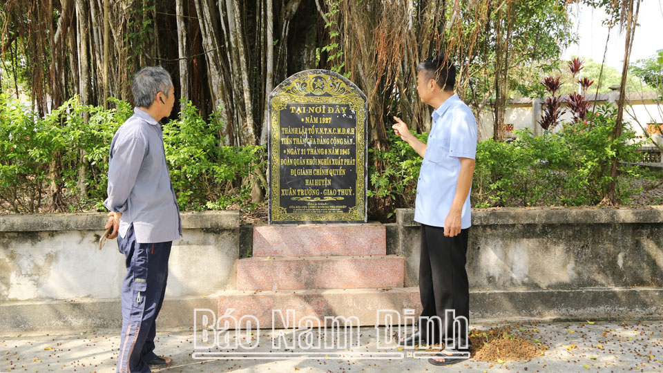 Nơi thành lập chi bộ Đảng đầu tiên ở huyện Xuân Trường