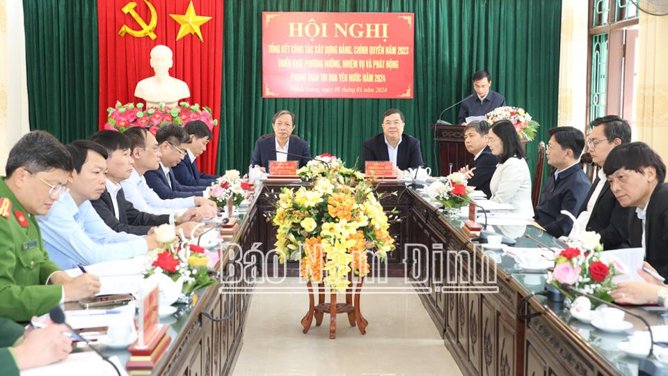 Tạo sự đồng thuận xây dựng huyện Nghĩa Hưng trở thành cực phát triển quan trọng của tỉnh