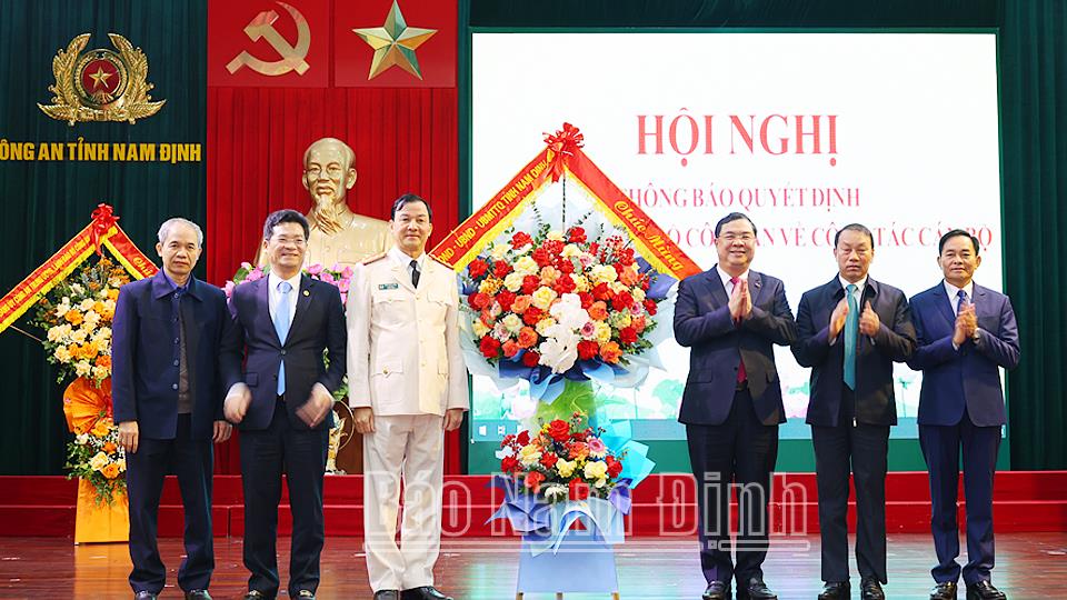 Thông báo các Quyết định của Bộ trưởng Bộ Công an về công tác cán bộ