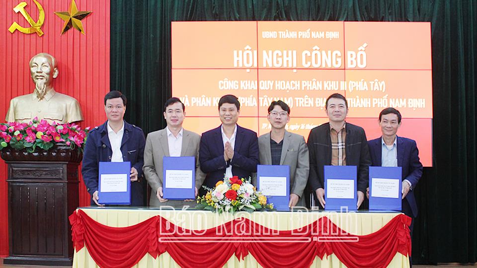 Công bố quy hoạch phân khu phía Tây và phân khu phía Tây Nam thành phố Nam Định