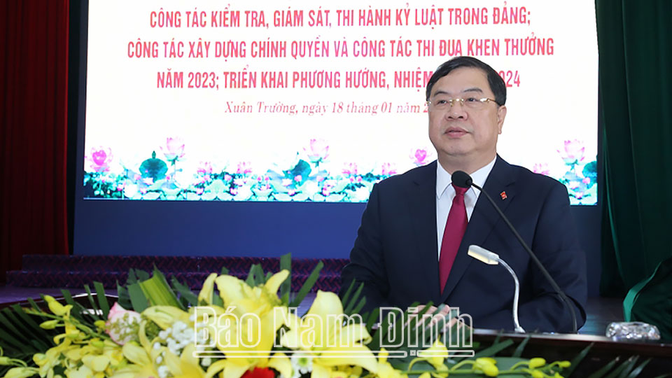 Huyện uỷ Xuân Trường triển khai nhiệm vụ năm 2024