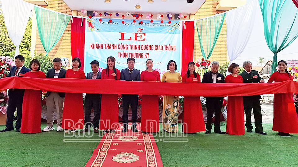 Xã Đồng Thịnh khánh thành đường giao thông nông thôn