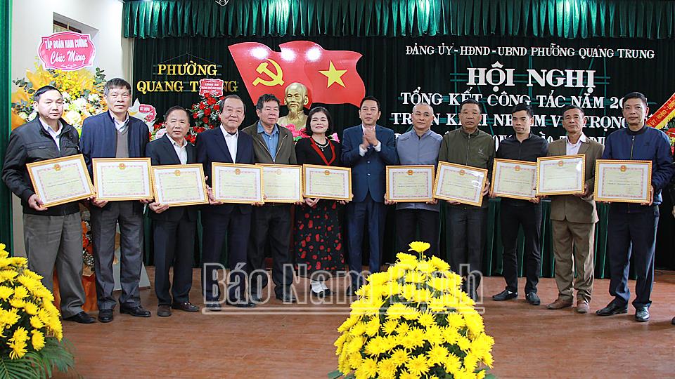 Phường Quang Trung phát động phong trào thi đua năm 2025.