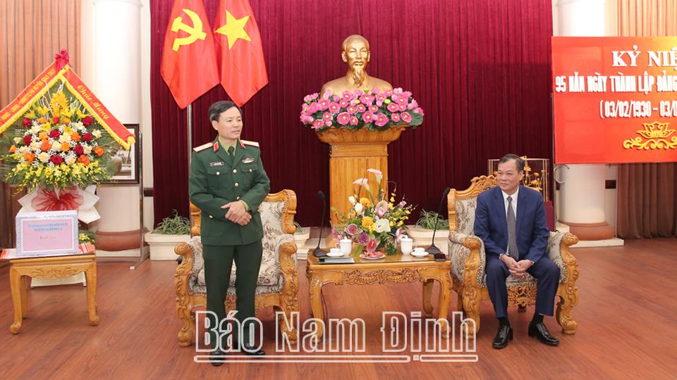 Bộ Tư lệnh Quân khu 3 chúc Tết Tỉnh ủy