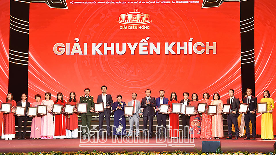 Báo Nam Định đoạt giải Khuyến khích Giải Diên Hồng lần thứ ba - năm 2025