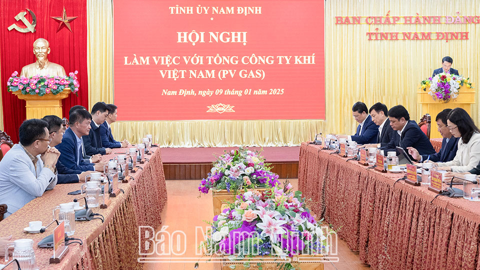 Tổng Công ty Khí Việt Nam làm việc với lãnh đạo tỉnh thúc đẩy dự án Trung tâm điện khí LNG