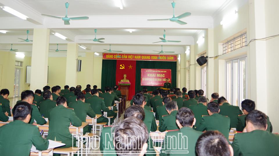 Bộ Chỉ huy Quân sự tỉnh tập huấn cán bộ giai đoạn 1 năm 2025