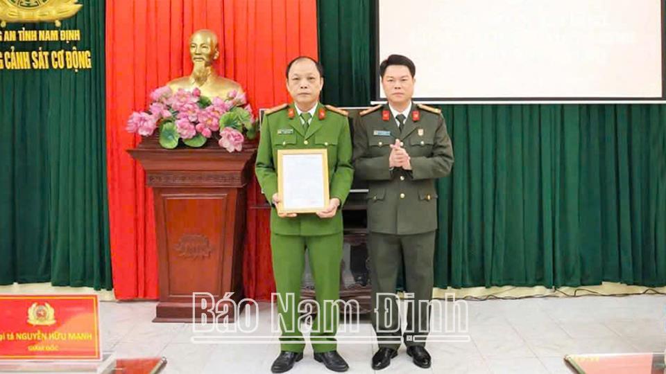 Công an tỉnh Nam Định chủ động, quyết liệt, đi đầu thực hiện quy định, chủ trương sắp xếp, tinh gọn tổ chức bộ máy
