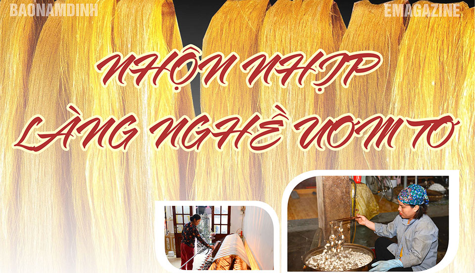 Nhộn nhịp làng nghề ươm tơ Cổ Chất