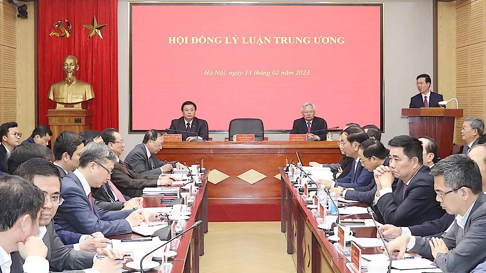 Thường trực Ban Bí thư làm việc với Hội đồng Lý luận Trung ương