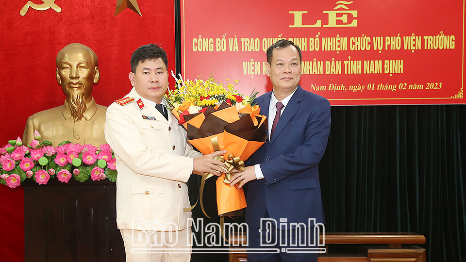 Công bố và trao quyết định bổ nhiệm Phó Viện trưởng Viện Kiểm sát nhân dân tỉnh