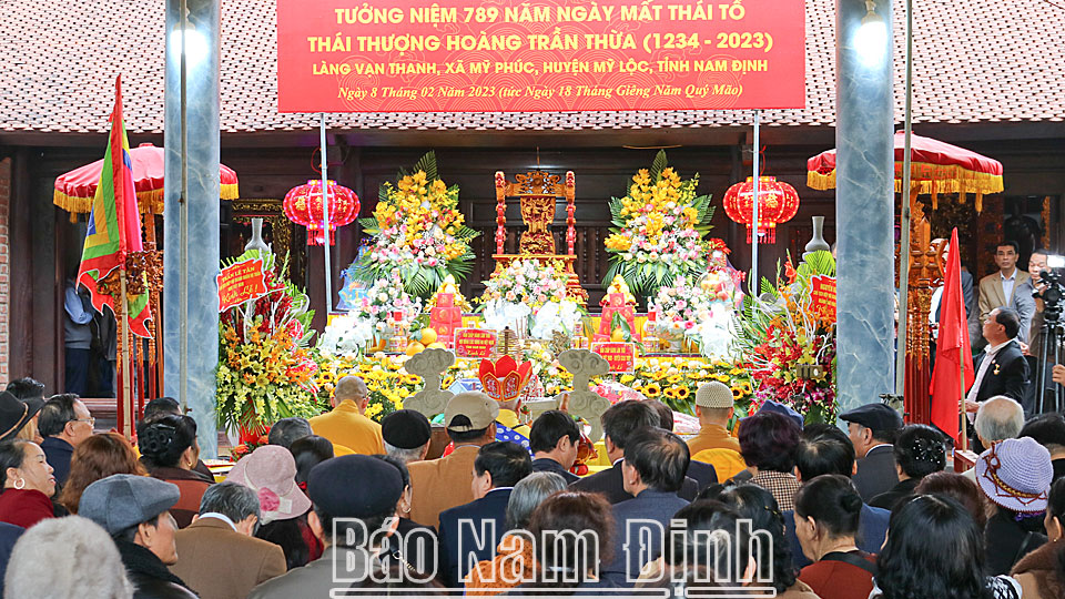Dâng hương tưởng niệm 789 năm ngày mất của Thái tổ Thái Thượng hoàng Trần Thừa